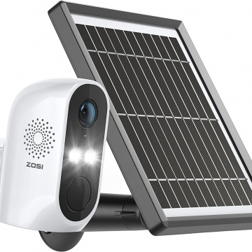 ZOSI C1 Security Camera Wireless Outdoor with Solar Panel